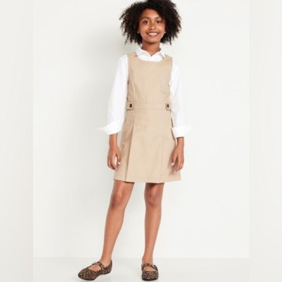 NWT OLD NAVY XXL (16) School Uniform Sleeveless Pleated Dress for Girls - Picture 1 of 10